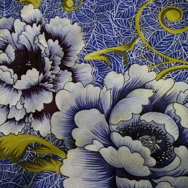 printable голубая ткань тюфяка полиэстера 32KG/Roll пожаробезопасная