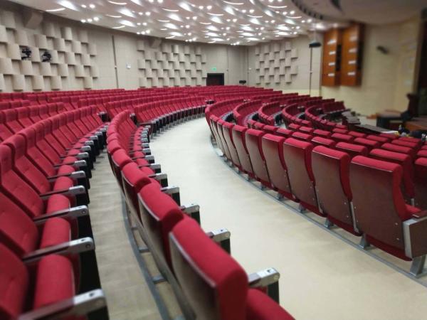 Cushion Folding Theater Seats With Strong Aluminum Feet / Audience Seating Chairs