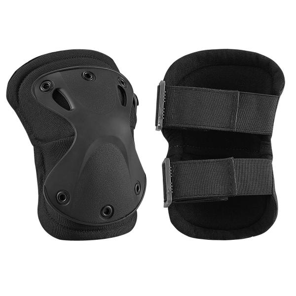 Настраиваемый логотип Черный коленной локтевой подкладки для и долговечной защиты