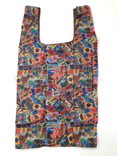 Colorful Folding Pocket Shopping Bag / Reusable Collapsible Shopping Bags