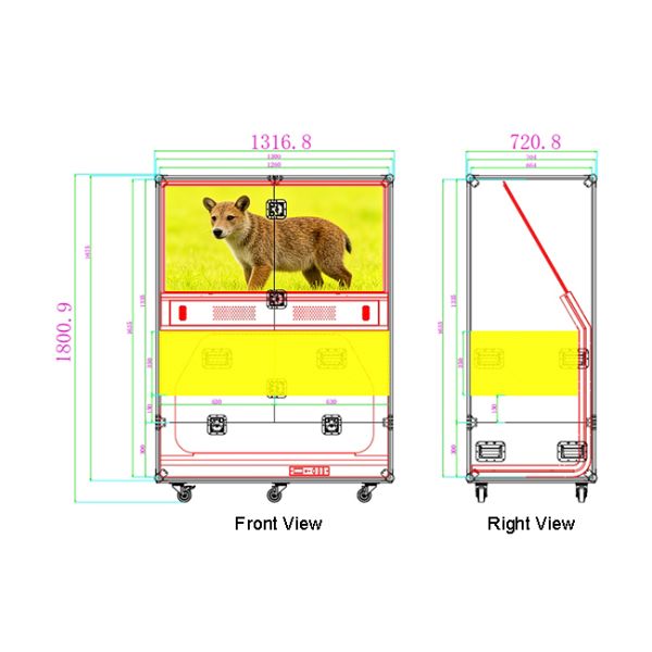 55-inch angled transparent oled touch screen with 43% transparency and 200,000:1 contrast for interactive exhibits