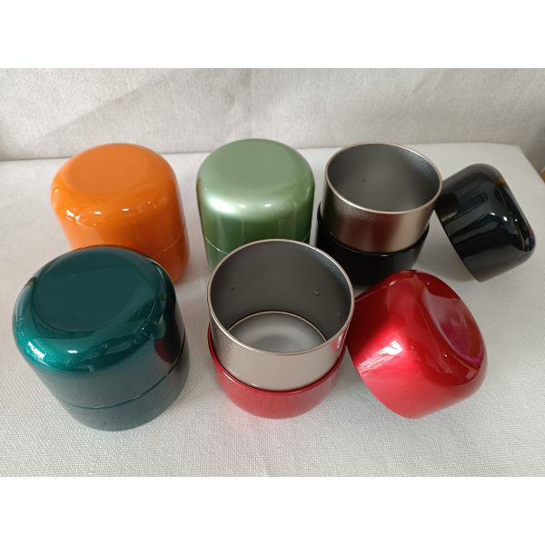 Round Metal Tea Tins With Lid Empty Coffee Tin Can For Snacks Cakes Canned Foods Milk