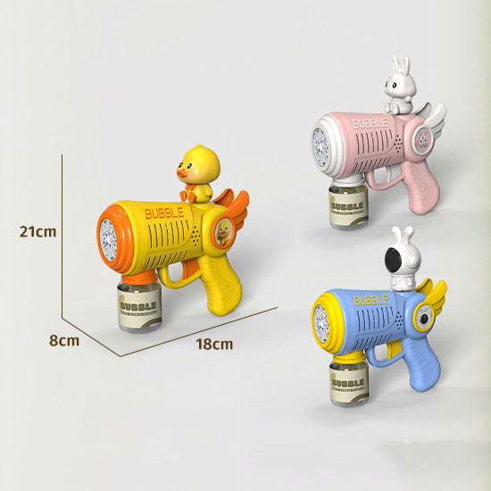 Unisex Fully Automatic 10 Hole Electric Bubble Blowing Toy for Children Cartoon Gift