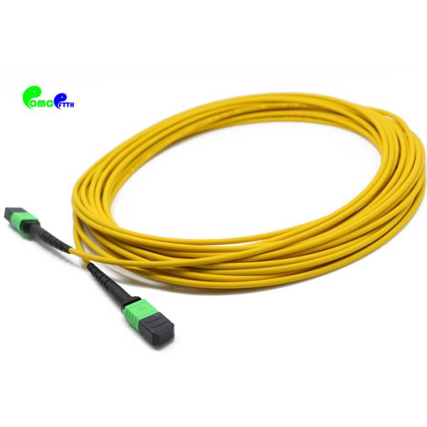12F SM MPO Trunk Cable  9 / 125μm Female to Female Connector 3.0mm LSZH Round cable with 3M Polarity B