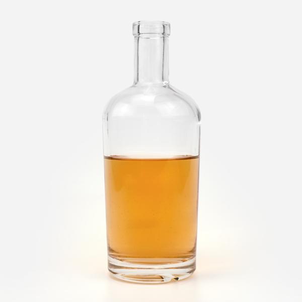 Customized Hot Stamping Label Whiskey Bottle in 500ml 750ml Size with Thick Bottom