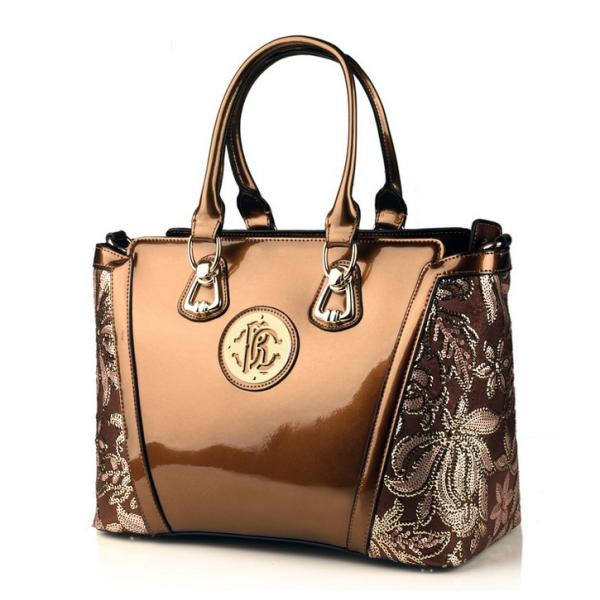 Europe 2016 new handbag patent leather handbag leather leather Ms. Messenger