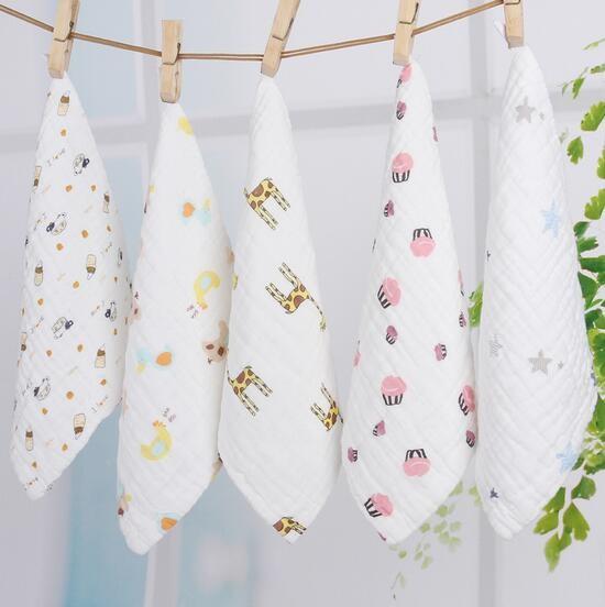 Washing gauze baby handkerchief medical gauze baby saliva towel 100% cotton 6 layer baby towel