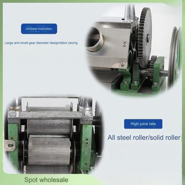 30-50kg/h Sugar Cane Processing Types Manual Juicer Stainless Steel Extractor Squeezer