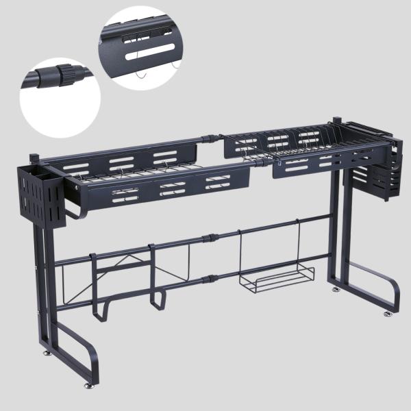 Нержавеющая сталь над конюшней шкафа блюда раковины над полкой организатора раковины для кухни