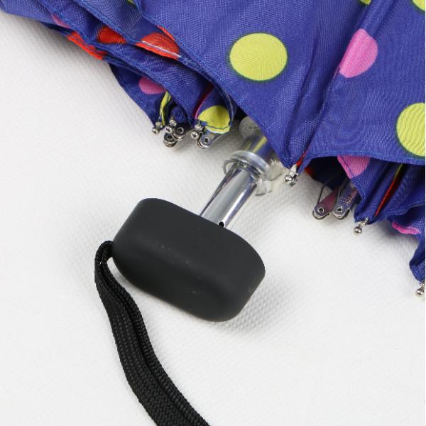 19.5 Inch Ladies Compact Umbrella , 5  Fold Umbrella Pocket Size Logo Printed