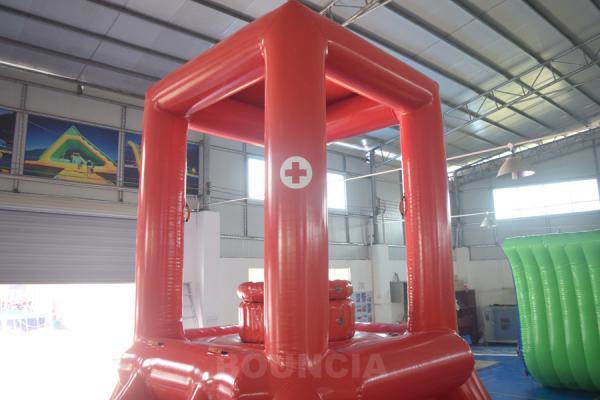 0.9mm PVC Tarpaulin Inflatable Lifeguard Tower for Water Park