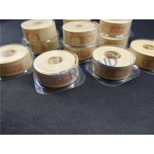 Custom Yellow Garniture Kevlar Fiber Tapes For Machines