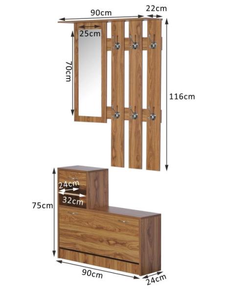 Modern design shoe rack of home livingroom furniture  Melamine cover frivolous shoe ark/shoe cabinet/shoe rack with door