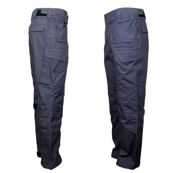 Multi-pocket Zippered Tactical Suit in Dark Blue with Customized Logo