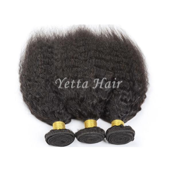 Kinky прямой ровный перуанский Weave человеческих волос отсутствие Nits и отсутствие вош