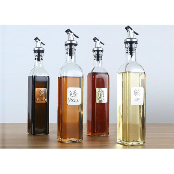 Бутылка оливкового масла соуса уксуса пустая, квадратная бутылка оливкового масла с распределителем масла