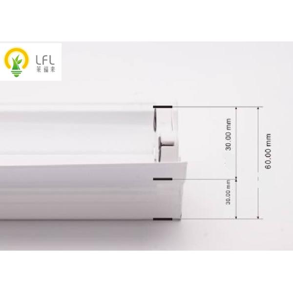 Batten Light Fitting For T5 Tube Batten , Plastics / Metal Material LED Batten Fitting