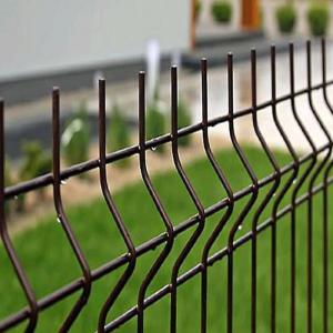 Factory Direct Sale 5.0mm Wire Diameter 50×100mm Mesh Hole PVC Coated 3D Curved Fence for Garden Isolation Protection