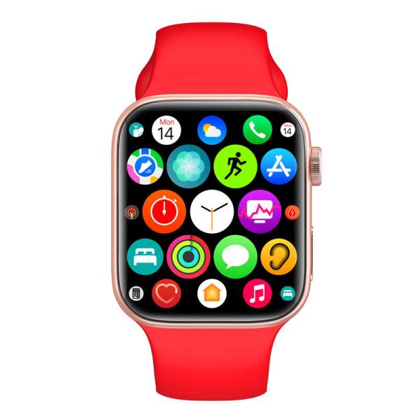 Stainless Steel Bright Shell Smart Wristband Watch 200mAh Battery T900 Pro Max Big