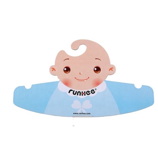 Biodegradable Baby Bib Cardboard Hanger Custom Logo Printed 2.0mm-3.5mm Thickness