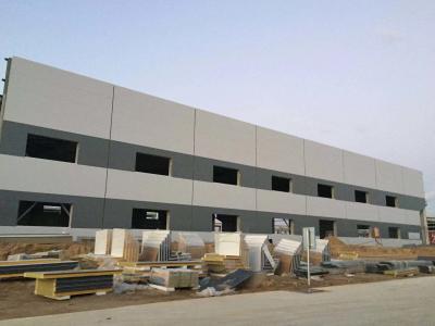 Vertente industrial de construção de aço estrutural pré-fabricada do armazém
