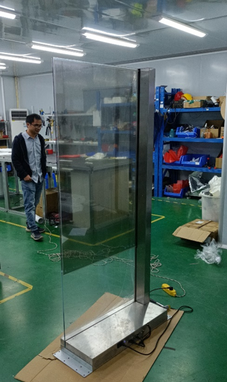 OLED Screen 55inch Transparent  Cabinet for Bread or Cake Advertising Display Digital Signage Monitor Transparent OLED