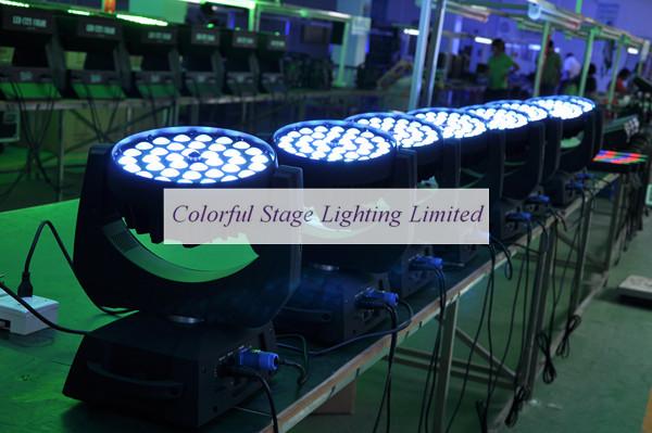 CE RoHs Free Shipping High quality 36x18W Zoom LED 6 IN 1 RGBWA UV Moving Head Light Price