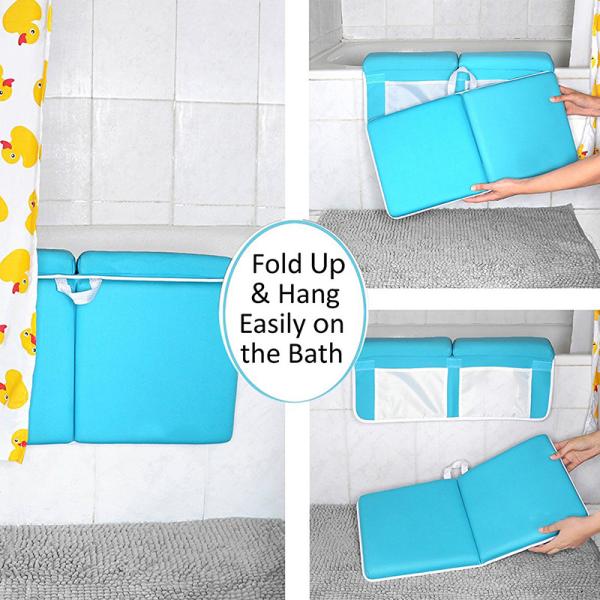 Foldable Baby Bath Kneeler , Comfortable Extra Long Bath Kneeling Pad