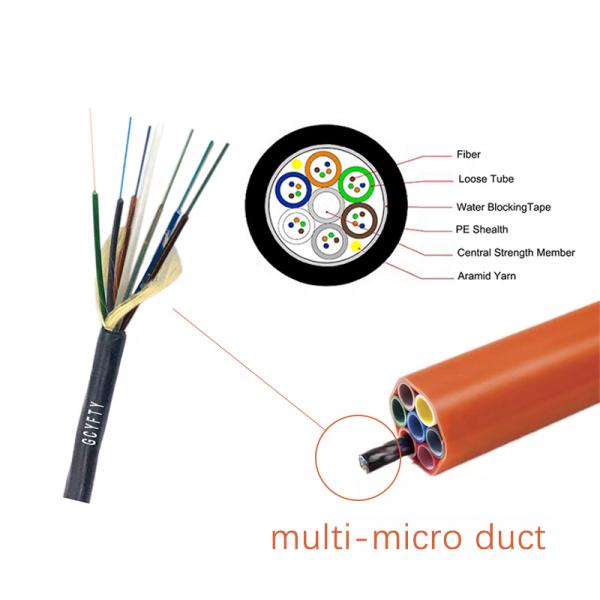 96 Core Single Mode GCYFTY Micro Air Blown Fiber Optic Cable