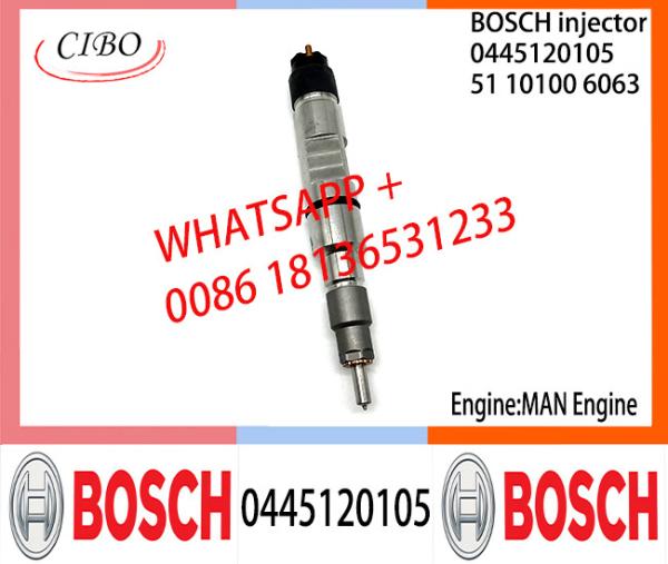 Conjunto original 0445120105 do injetor de combustível 51101006063 de BOSCH 0445120105 51101006063 para o motor do HOMEM