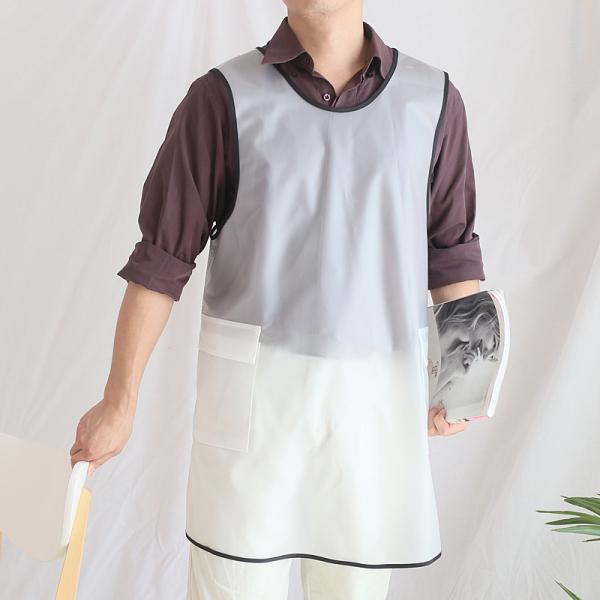 Custom Logo TPU Apron Fashion Restaurant Waterproof Apron for Wait Staff Uniform Needs