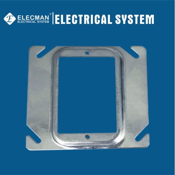 Couvercles de boîte métalliques galvanisés 4x4 de débouché de jonction en acier