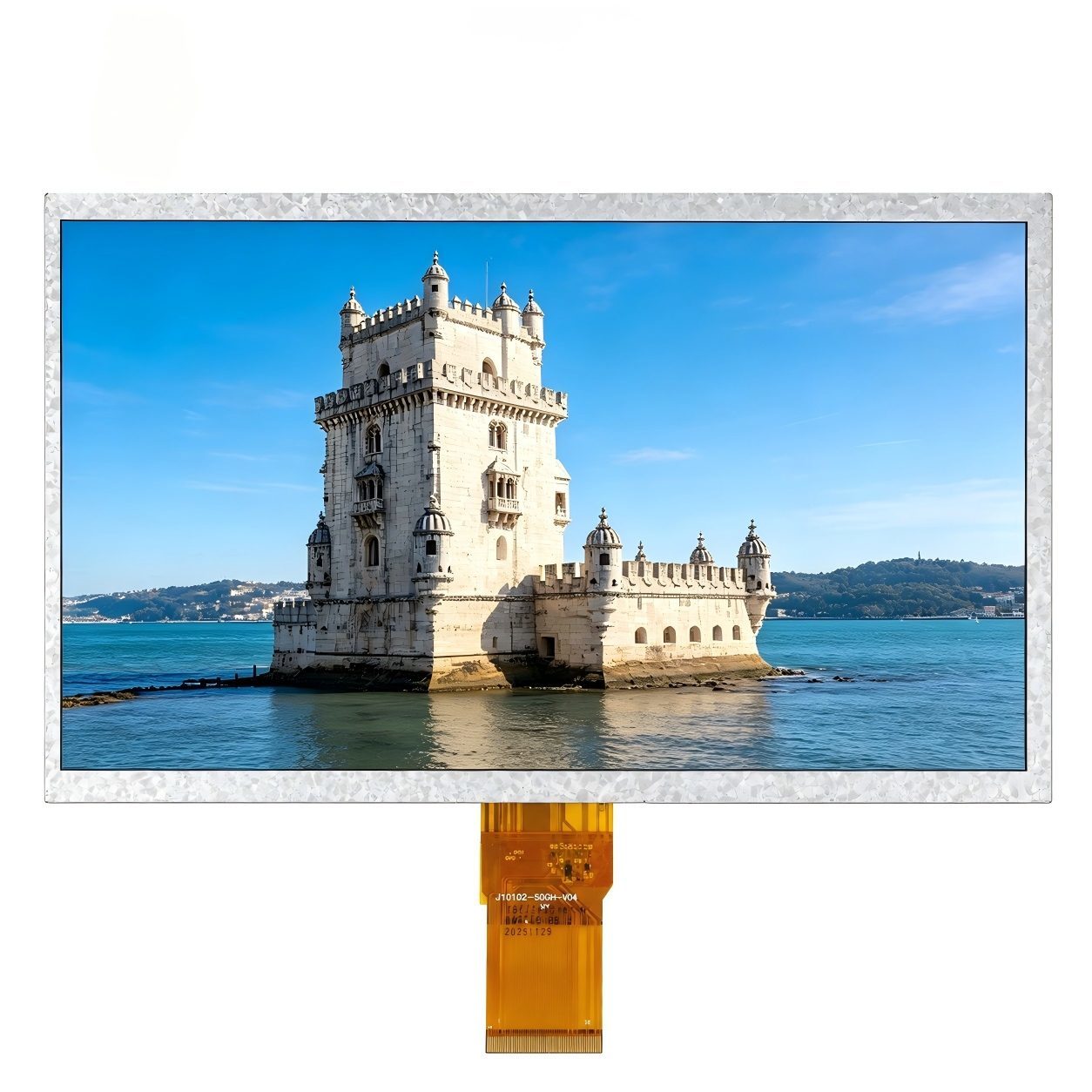 YZY 10.1 Inch TFT LCD Module 1024x600 RGB Interface 700 Nits Brightness 800：1 Contrast Ratio Wide Viewing Angle Industrial Display Panel