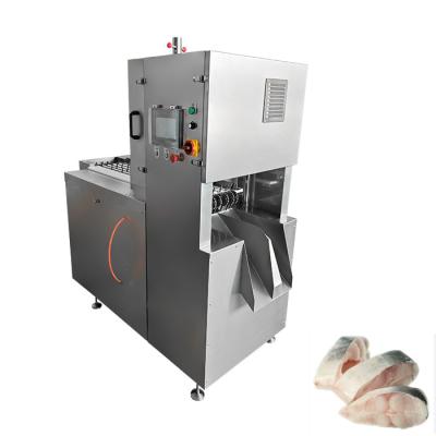 8PCS Blade Auto Meat Band Saw Cutter and Frozen Fish Cutting Machine with Touch Control Panel