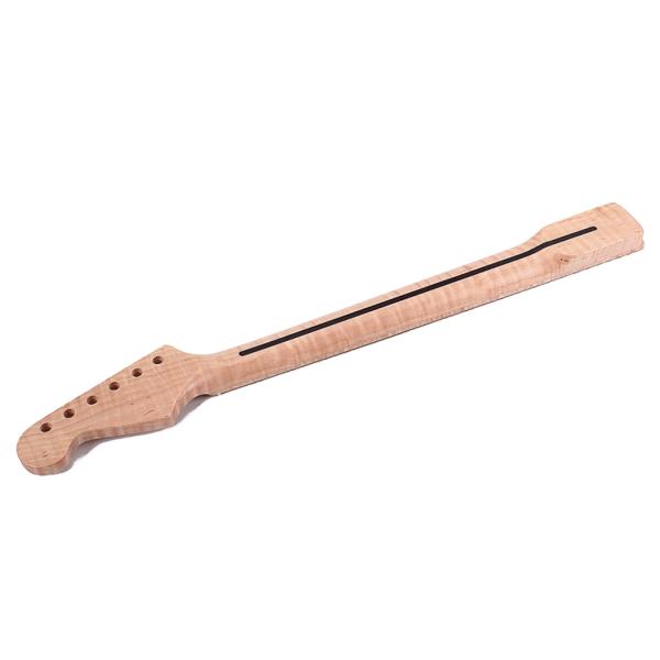 22 фреты Stratocaster Кленовая шея Замена с Abalone Shell Dot Inlay Tiger Flame