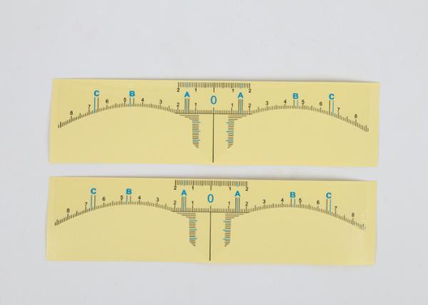 OEM Disposable Transparent Eyebrow Ruler Sticker For Microblading Eyebrow Measuring Tool