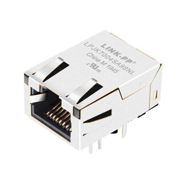 LPJK7004SA98NL 10/100 Base-T Orange&Green/Yellow LED Tab Up Low Profile RJ45 Magjack