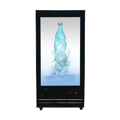 Refrigerador transparente do Lcd de 44 polegadas, máquina de venda automática com tela do Lcd