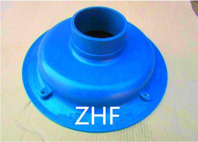 Blue 3  Roof Drain Cast Iron No Hub Outlet Sand Casting Anti Rust