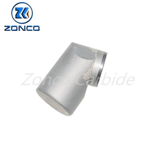Tungsten Carbide Conical Mining Button Silver Color Customized