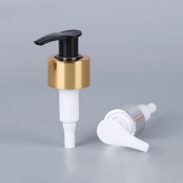 24/410 24mm Lotion Dispenser Pump Gold And Silver Aluminum Shampoo Shower Gel Soap Pump