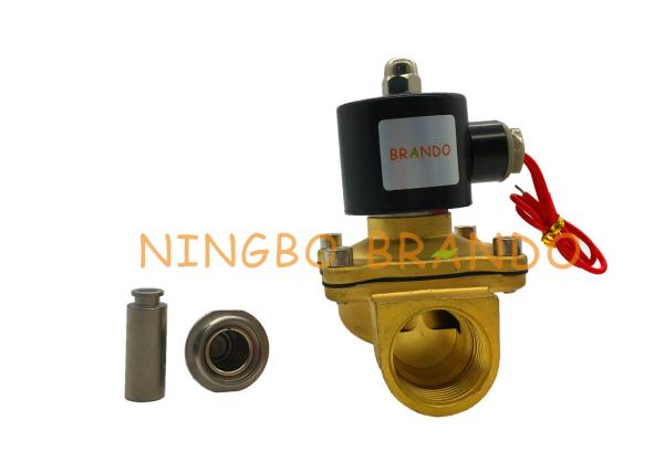 G1” do diafragma de bronze do corpo NBR da linha fêmea 2W250-25 UW-25 válvula de solenoide normalmente fechada da água