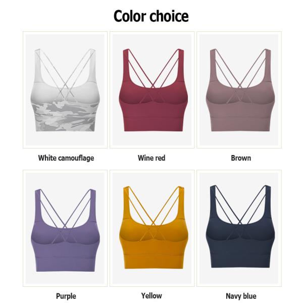 Подгонянное Breathable бюстгальтера спорт двойных женщин плечевого ремня противоударное