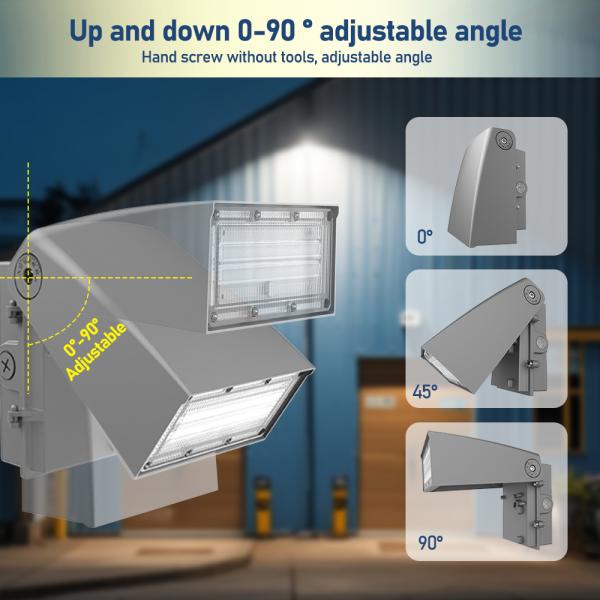 120W ETL Full Cut Off Fixture LED Pared de pared de la luz IP65 ajustable 3000K-5000K Disminuible
