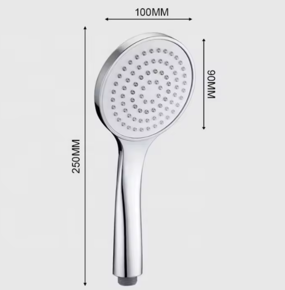 Upgrade to a Contemporary Nickel Handheld Shower Head for a Spa-like Bathing Experience