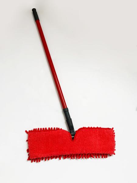 Double Sided Hardwood Floor Commercial Microfiber Mop Chenille Wet Dry Scraping Dust Tool