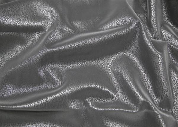 Eco - Friendly Faux Suede Leather , PU Leather Flocking Fabric Abrasion Resistant