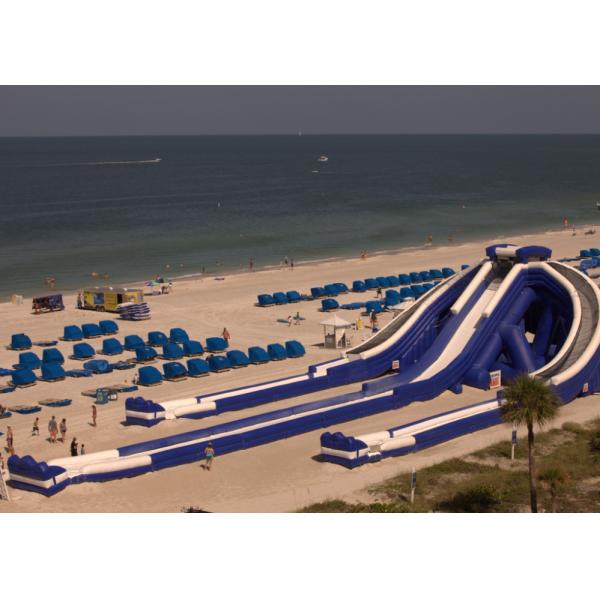 dos jogos longos da corrediça de água do hipopótamo de 53.3m corrediça a mais longa inflável para a praia