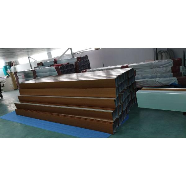 Запас трубки T5 фильма 6063 Pvc деревянный алюминиевый квадратный