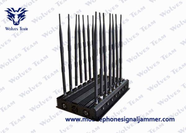 14 Antennas Powerful All Bands Mobile Phone Signal Jammer, Remote Control Cell Phone Signal Jammer